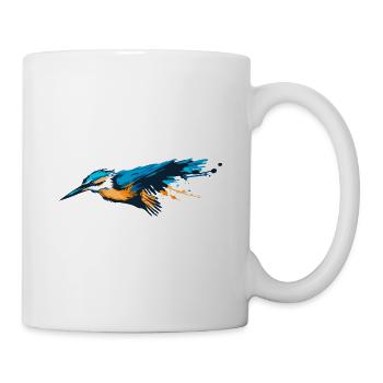 Eisvogel - Wächter der Flüsse - Tasse - Weiß - Rechts
