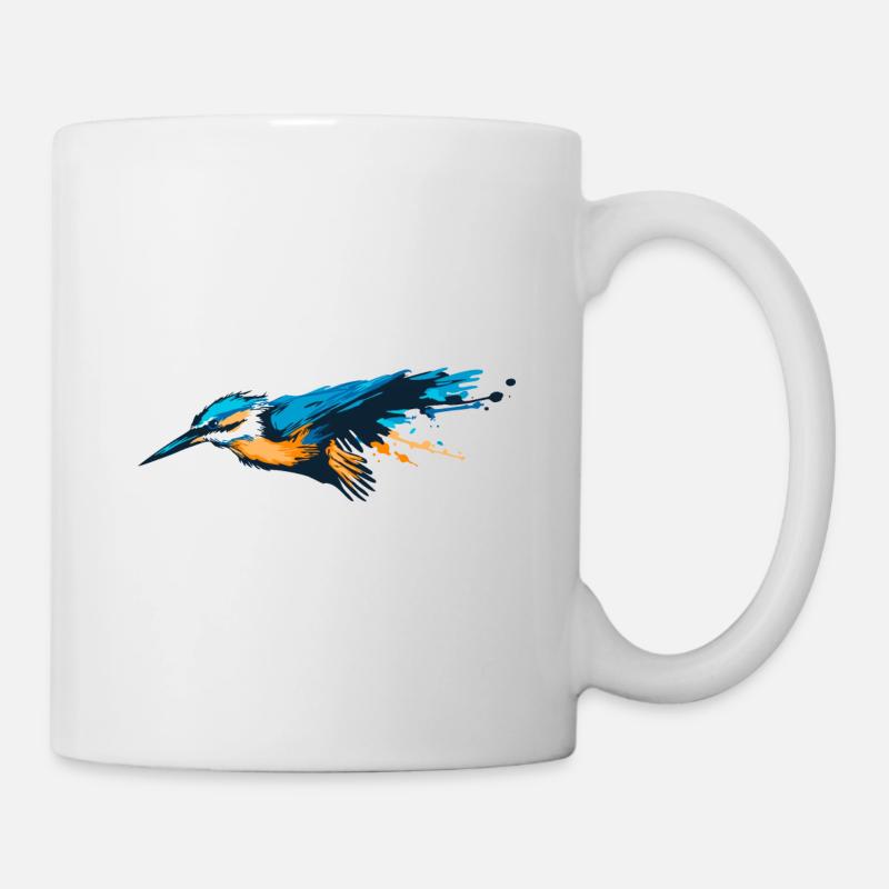 Eisvogel - Wächter der Flüsse - Tasse - Weiß