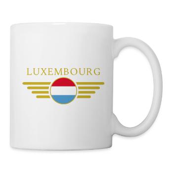 I Love Luxembourg, Elegance Style Design T-Shirt - Mug - white - Right