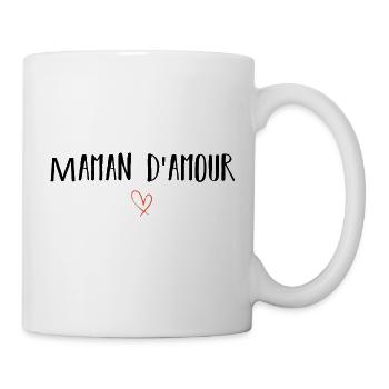 Maman d'amour - Mug blanc - blanc - Droite