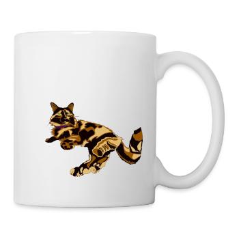 Pennya, la chatte Tortie - Mug blanc - blanc - Droite