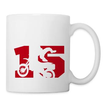 Moto 15 biker - Mug - white - Right