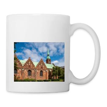 Abteikirche Klosterkirken Aarhus Stadt in Dänemark - Tasse - Weiß - Rechts