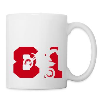 Moto 81 motard - Mug blanc - blanc - Droite