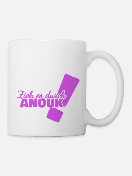 Anouk als Vorname - Tasse - Weiß