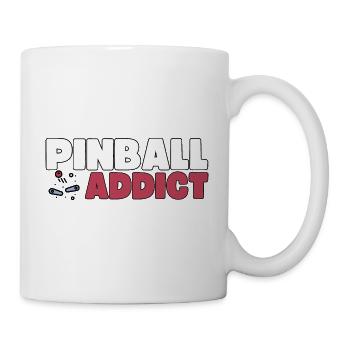 Pinball Addict Pinball Machine Collectible Gift - Mug - white - Right