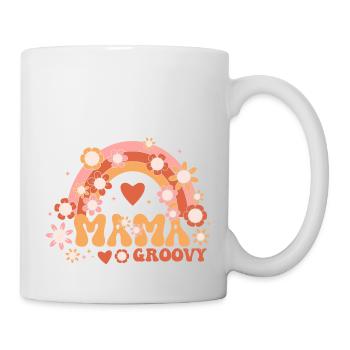 Retro Groovy Mama Family Birthday 60s 70s Hippie - Mug blanc - blanc - Droite