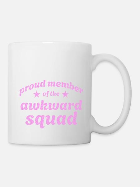 Proud member of the awkward squad in pink - Mug - white