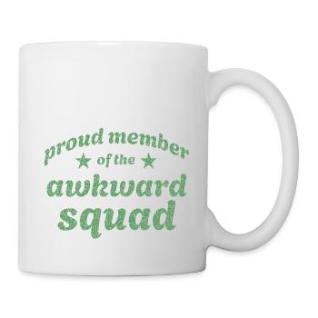 Proud member of the awkward squad in green - Mug - white - Right
