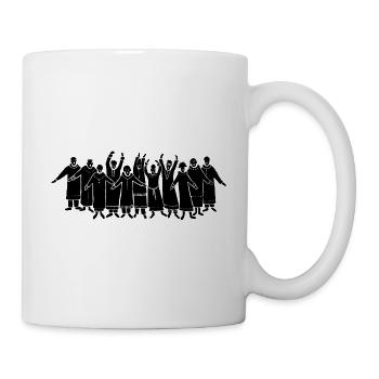 Lustiger Chor für Chormitglieder und Chorleiter - Tasse - Weiß - Rechts