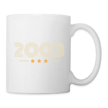 legendär seit 2003 Geburtstagsgeschenk 2003 - Tasse - Weiß - Rechts
