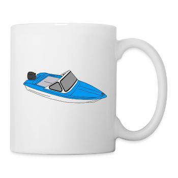 Boat GDR Comic Drawing Ostalgie Ossi Osten Ibis - Mug - white - Right