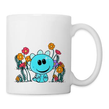 Dragon Dragon Enfant Enfants Bébé Bambins Fleur - Mug blanc - blanc - Droite