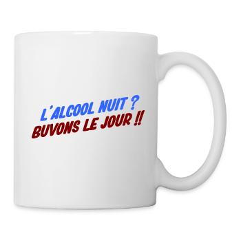 humour alcool - Mug blanc - blanc - Droite