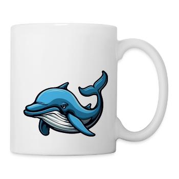 dauphin - Mug blanc - blanc - Droite