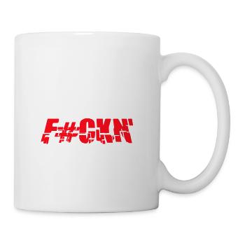 Heavy F#ckn' Metal Hard Rock Music Text Saying - Mug - white - Right
