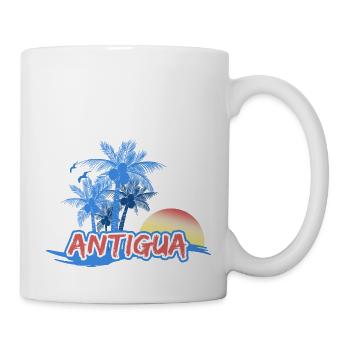 Plage d’Antigua - Mug blanc - blanc - Droite