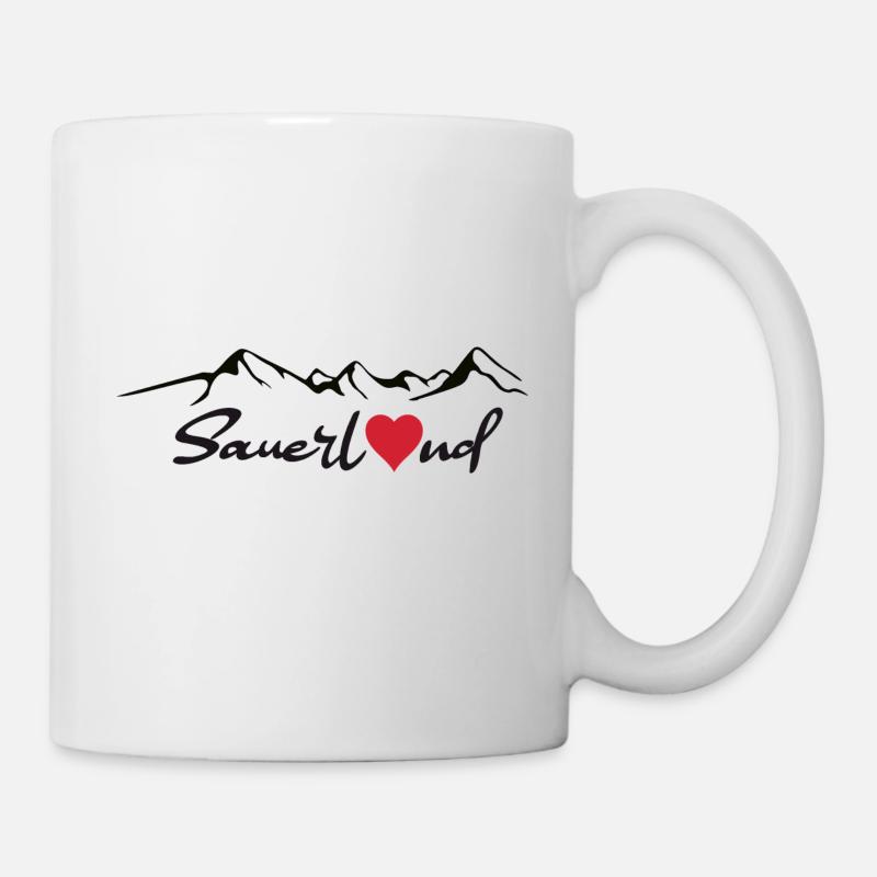Sauerland Sticker - Tasse - Weiß