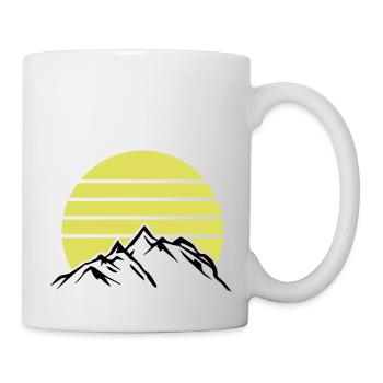 Montagnes Montagnes Montagnes 1 - Mug blanc - blanc - Droite