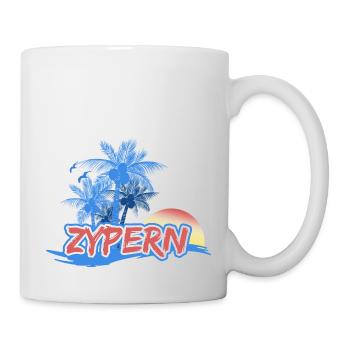 Strand Zypern - Tasse - Weiß - Rechts
