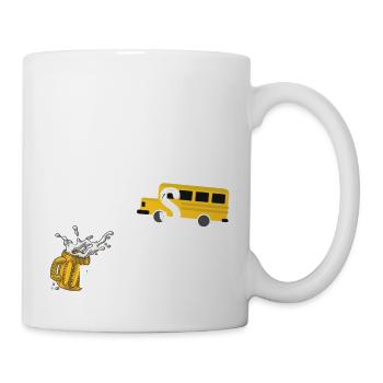 Will Drive Bus For Beer Funny Bus Driver Quote Say - Mug - white - Right
