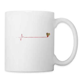 Kreative Heartbeate: Drawing for life - Tasse - Weiß - Rechts