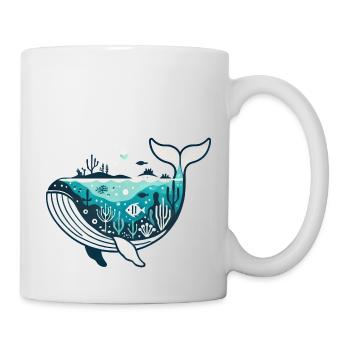 Wal - Tasse - Weiß - Rechts