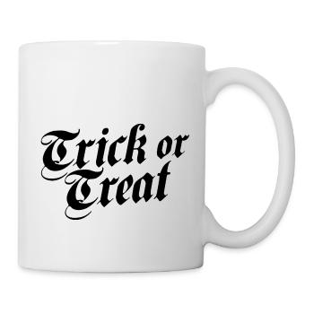 Trick or Treat Schwarz - Tasse - Weiß - Rechts