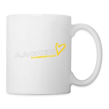 Aachen Kaiserstadt- Liebe - Tasse - Weiß - Rechts