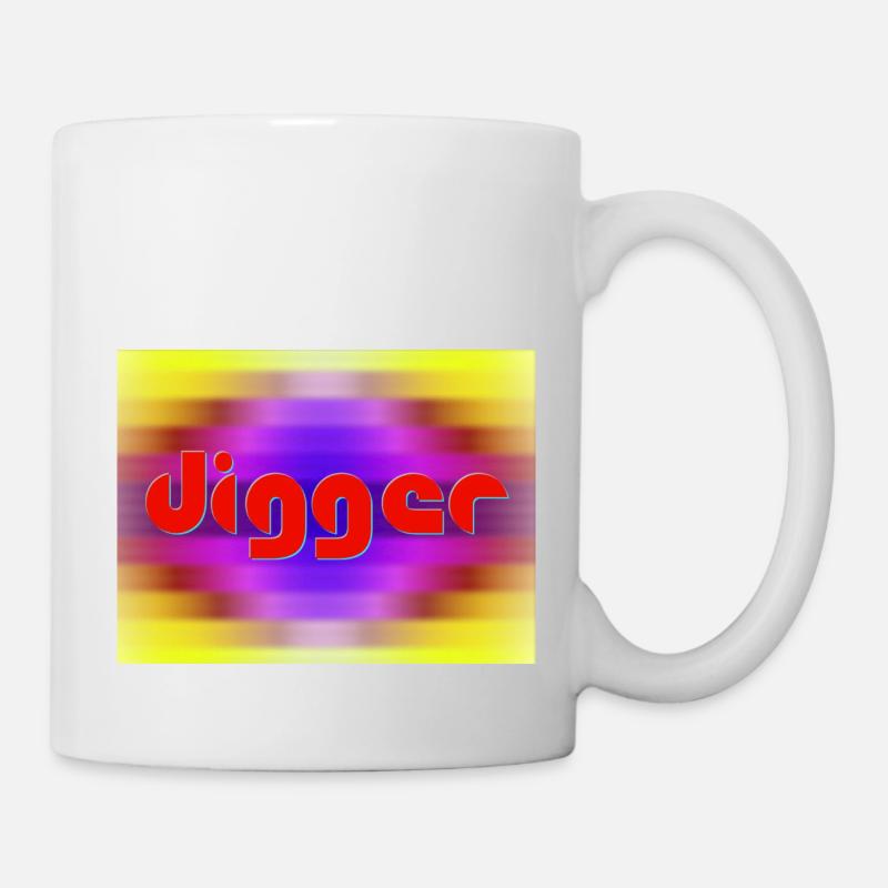 Digger - Tasse - Weiß