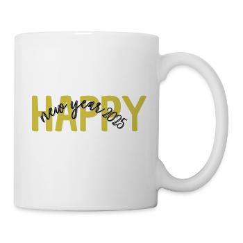HAPPY new year 2025 - Tasse - Weiß - Rechts