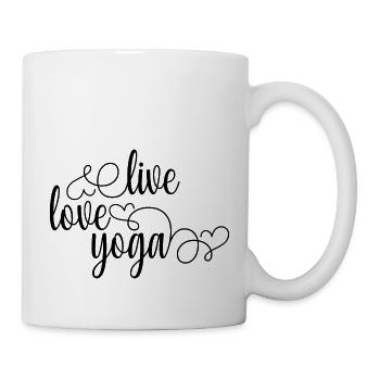 Yoga Meditation Spa Namaste - Tasse - Weiß - Rechts