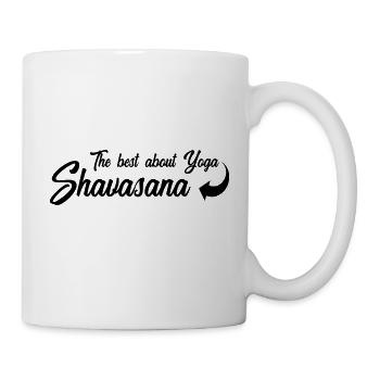 Yoga Meditation Spa Shavasana - Tasse - Weiß - Rechts