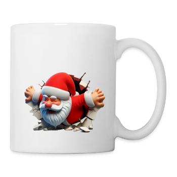 Santa in the hole from the front 2 - Mug - white - Right