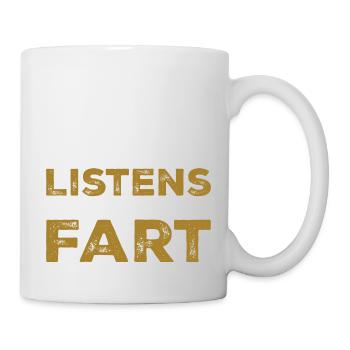 Nobody Listens To Me Until I Fart - Mug blanc - blanc - Droite
