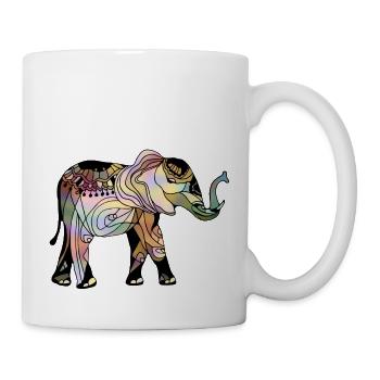 Éléphant - Mug blanc - blanc - Droite