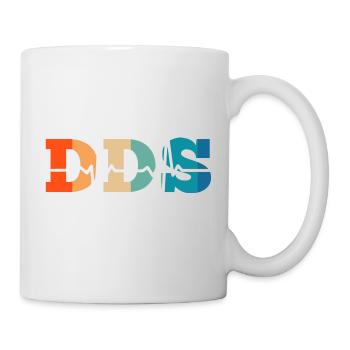 Retro Heartbeat Doctor of Dental Surgery - Mug - white - Right