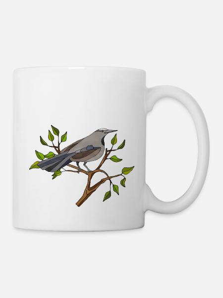 Bunter Vogel - Tasse - Weiß