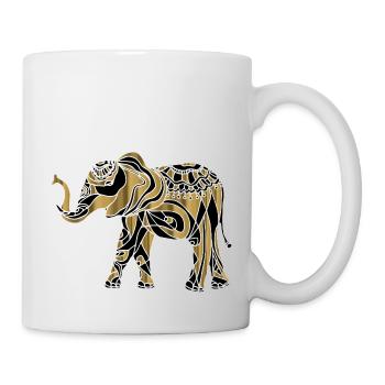 Éléphant - Mug blanc - blanc - Droite