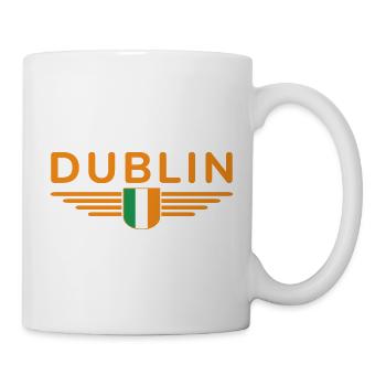 T-shirt Dublin pour les supporters irlandais - Mug blanc - blanc - Droite