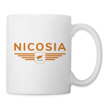 Nikosia Design – Hauptstadt Zyperns - Tasse - Weiß - Rechts