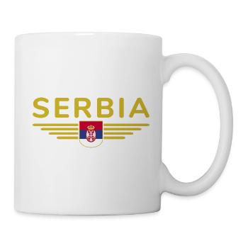 Design Serbie – Fierté et passion - Mug blanc - blanc - Droite