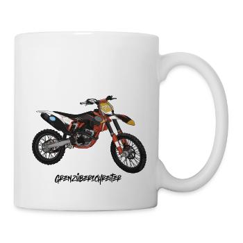 Motocross Bike // Illustration - Mug - white - Right
