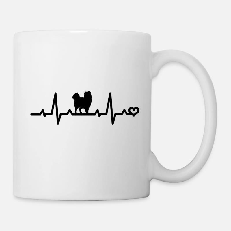 Australian Shepherd Aussie Liebe Herzfrequenz EKG - Tasse - Weiß