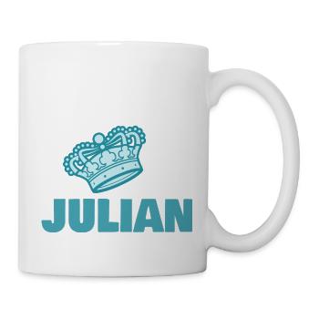 Vorname Julian - Tasse - Weiß - Rechts