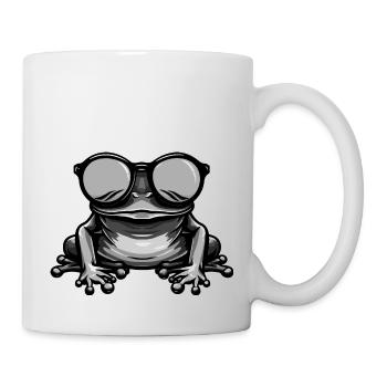 Grenouille drôle cool - Mug blanc - blanc - Droite