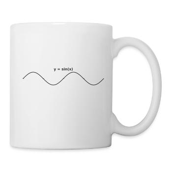 sinus graph design - Tasse - Weiß - Rechts
