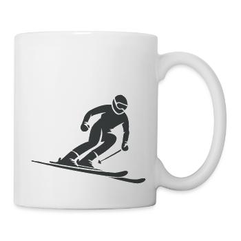 ski fahrer - Tasse - Weiß - Rechts