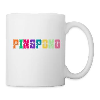 Ping-pong couleurs - cadeau amateur de pingpong - Mug blanc - blanc - Droite