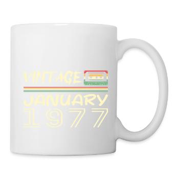 Vintage January 1977 - Birthday January 1977 - Mug - white - Right